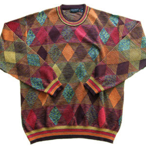 Riscatto Men's Argile Multicolor Diamond Sweater